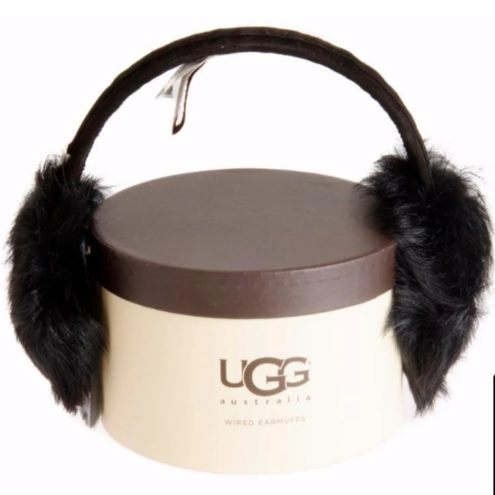 🎁 UGG CLASSIC TUSCANY WIRED SHEEPSKIN EARMUFFS BLACK